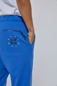 Staydium Logo Elastic Waist Sweatpants in Blue