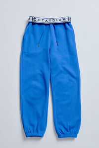 Staydium Logo Elastic Waist Sweatpants in Blue