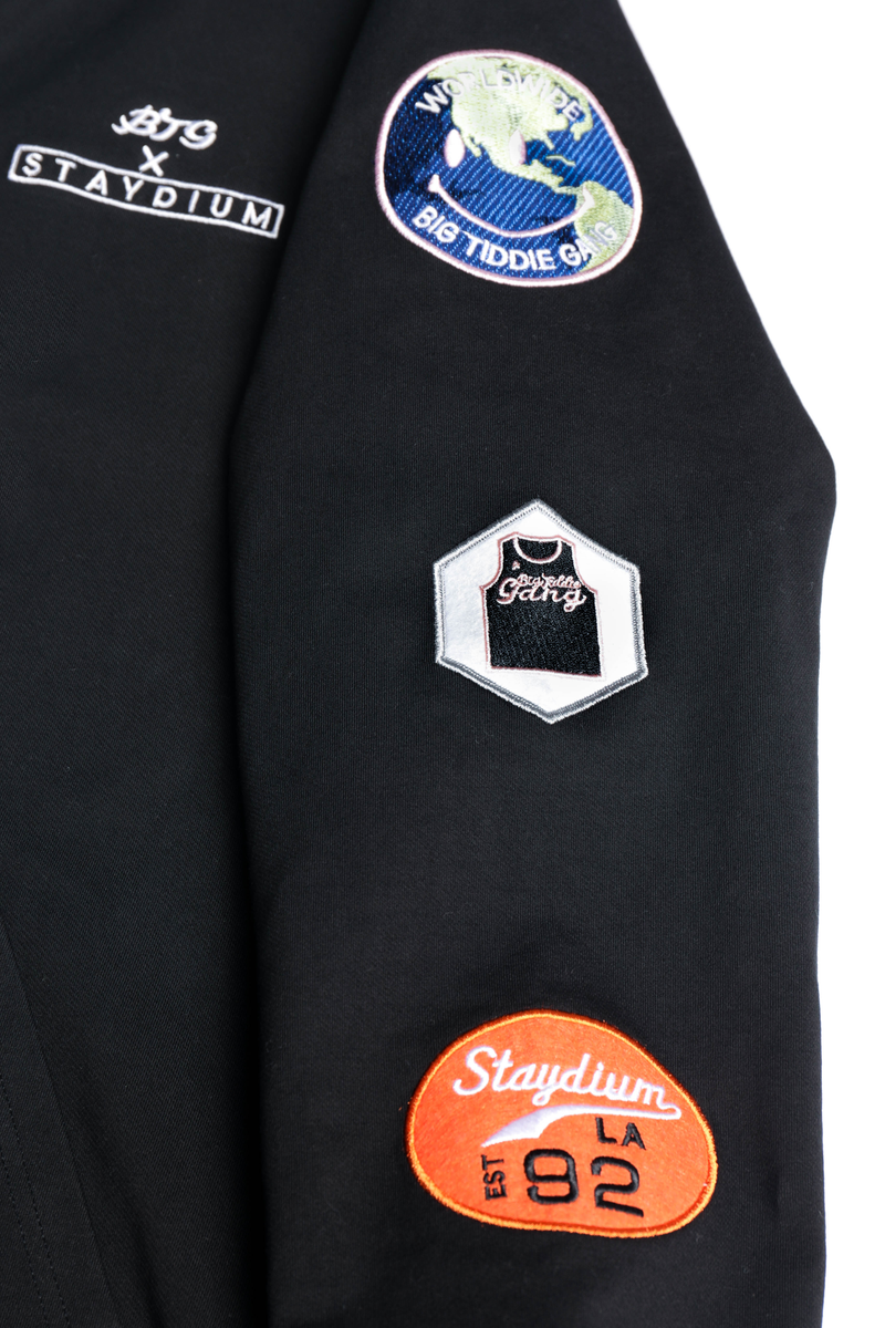 BMSG アウター BMSGツートンジップパーカー BLUE