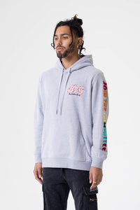 BTG x Staydium Terry Embroidered Hoodie in Light Grey