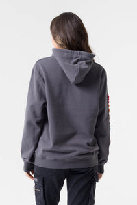 BTG x Staydium Terry Embroidered Hoodie in Charcoal