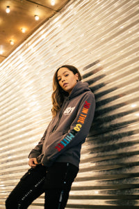 BTG x Staydium Terry Embroidered Hoodie in Charcoal