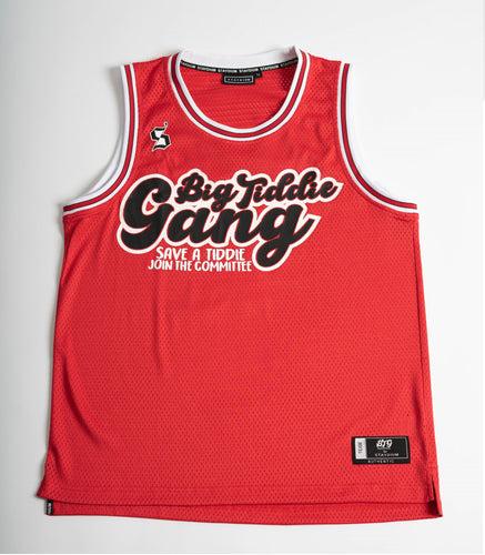 BTG x Staydium Basketball Jersey in Red