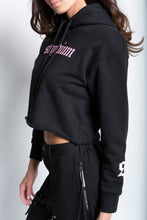 Load image into Gallery viewer, Long Sleeve Fleece Cropped Hoodie