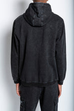 Load image into Gallery viewer, Black Mineral Wash Hoodie