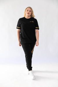 Healers X Staydium Staff Tee in Black with Gold Foil Print