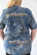 Load image into Gallery viewer, Healers X Staydium Tour T-shirt in Vintage Blue Tie Dye