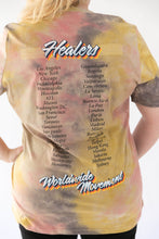 Load image into Gallery viewer, Healers X Staydium Tour T-shirt in Vintage Yellow Tie Dye