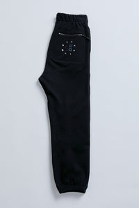 Staydium Logo Elastic Waist Sweatpants in Black