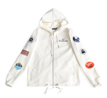 Load image into Gallery viewer, BTG x STAYDIUM Patch Zip-Up Hoodie in White