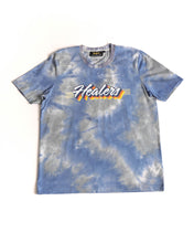 Load image into Gallery viewer, Healers X Staydium Tour T-shirt in Vintage Blue Tie Dye