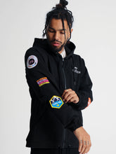 Load image into Gallery viewer, BTG x STAYDIUM Patch Zip-Up Hoodie in Black