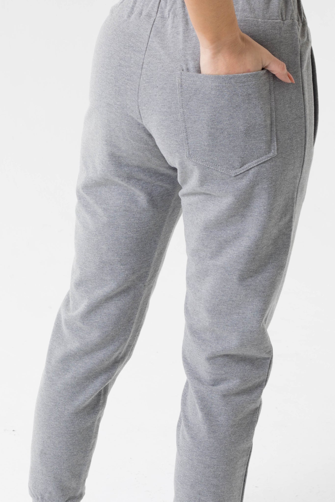 Staydium Logo Elastic Waist Sweatpants in Grey
