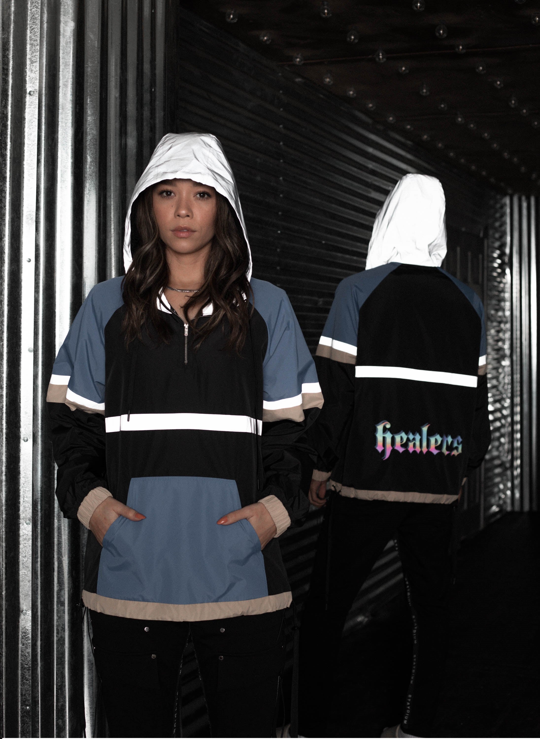 【KOOLOSET】Sunblock Mesh Hood Windbreaker KOOLOSET】Sunblock Mesh Hood Windbreaker