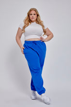 Load image into Gallery viewer, Staydium Logo Elastic Waist Sweatpants in Blue