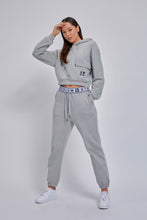 Load image into Gallery viewer, Staydium Cropped Hoodie in Grey
