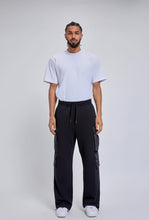 Load image into Gallery viewer, Staydium Heavy Wide-leg Cargo Sweatpants in Black