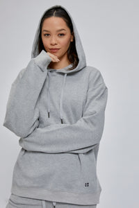 Staydium Velvet Logo Hoodie in Grey