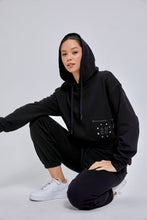 Load image into Gallery viewer, Staydium Cropped Hoodie in Black