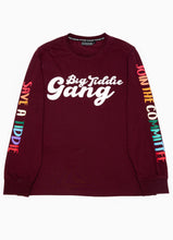 Load image into Gallery viewer, BTG x Staydium Long Sleeve T-shirt in Maroon