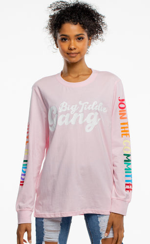 BTG x Staydium Long Sleeve T-shirt in Pink
